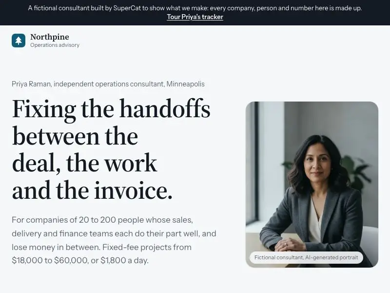 One engagement, start to finish — Northpine Advisory