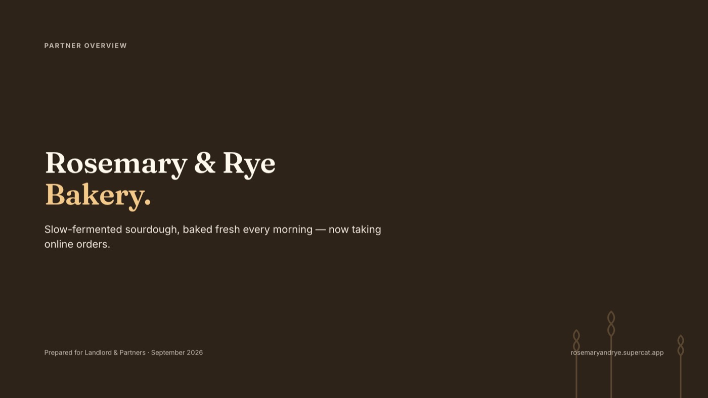 Bài thuyết trình đối tác · PPTX — Rosemary & Rye